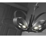 serena designer 9 light pendant ceiling light grey.jpg from onli 9