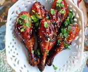 sweet sticky chicken drumsticks.jpg from delicious thick black legs