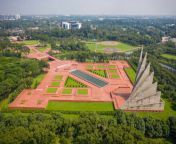 aerial view of a striking modern monument remembering the independence day in savar dhaka province bangladesh aaef10825.jpg from dhaka saver badale