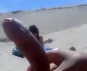 preview mp4.jpg from amateur strangers jerk off on me at nude beach public sex