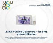 2 x gfx saliva collectors for 2 ml saliva collection.jpg from saliva x
