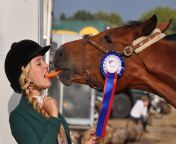 girl animal female young horse stallion carrot equestrian competition happy jockey sharing complicity winner equestrianism horse racing eating carrot horse like mammal animal sports english riding equestrian sport 696317.jpg from www horsexxx com