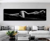 nude portrait art poster print on canvas painting sexy sleeping black and white women wall art 1 jpgresize300300ssl1 from naked hanging art