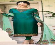 1500262.jpg from indian aunty green color salwar with