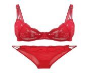 clovia picture set of bra and panty sexy non padded underwired bra and panty in red 634352.jpg from and sexy ra