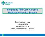 integrating ami care across a healthcare service system l.jpg from ami care