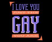 57a066abf425f726ae016cc22978315b i love you just the gay you are sticker by vexels.png from gay yo