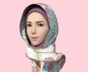 hijab model 3 3d model obj mtl fbx ma mb blend dae.jpg from niqab 3d