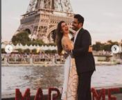 hansika motwanis fianc sohail kathuria goes down on his knees proposes to lady love in front of eiffel tower.jpg from tamil actress xxxx hansika motwani tamil act