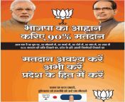 bjp front page advertisements in all mp papers appealing for 90 voting.jpg from all mp video