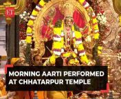 navratri 2023 day 3 morning aarti performed at delhis chhatarpur temple.jpg from aarti pur