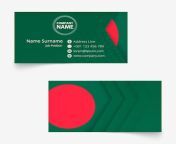 bangladesh flag business card standard size 90x50 mm business card template with bleed clipping mask 292608 9419 jpgw360 from bd company 123