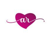 letter ar logo design with heart icons love valentine logo concept 1024563 162.jpg from love ar