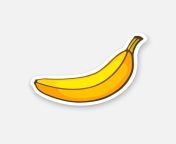peeled banana healthy vegetarian food cartoon sticker comics style vector illustration 501907 1175.jpg from banana comic