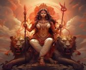 illustration goddess durga happy durga puja subh navratri generative ai 852336 21715.jpg from naked durga