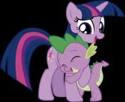 twilight and spike hug by j5a4 d970t9b.png from spike and twilight with their s