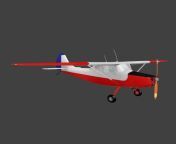 cessna l19 wheels and floats versions 3d model low poly blend.png from l19