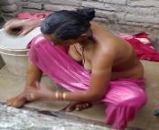 village woman bathing in petticoat.jpg from nude village aunty bath petticoat