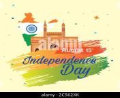 indian happy independence day celebration 15 august with gateway and map of india 2c562xk.jpg from 15 indian