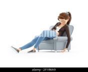 3d cartoon woman sleeping in armchair illustration isolated on white background 2f1rka9.jpg from 3d cartoon sleeping mom
