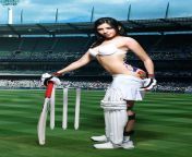 1426665076 cricket fan roxlyn khan bares it all for team india.jpg from boobs slip in ipl cricket stadium