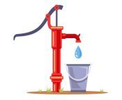 borehole pump pumps water into a bucket collect drinking water flat vector illustration jpgs612x612w0k20czhpiy98jo3nhowm3evbp0wuo cfszllk3wkspoqjqve from pump jpg