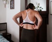 woman sports bra bedroom dressing 732x549 thumbnail.jpg from mallu aunty tight bra b