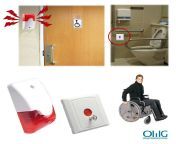ea033 toilet emergency alarm for disabled handicap strobe light siren emergency panic push button new 3.jpg from toilet sos