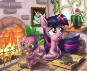 spike and twilight by alexmakovsky d4l8ipb.jpg from spike and twilight with their s