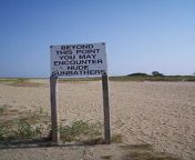 220px nude beach warning sign at gunnison beach in sandy hook new jersey.jpg from 220px nudist textile couple in cabo de gata