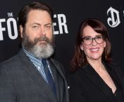 nick offerman megan mullally 1 c84fb9bd11cd40cdb9a2966cc5cfd549.jpg from sexy wife recorded nude before sex
