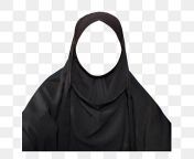 pngtree black hijab muslim template png image 3159897.jpg from hijab transparan