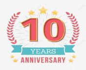 pngtree anniversary emblem 10th banner birthday.png image 5068378.png from 10 tahun