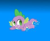 mlpspike s swim by dragonboi471 d60gt2s.png from underwater spike aniba