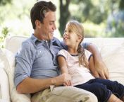 42247773 father and daughter sitting on sofa at home.jpg from dad daughter in sofa