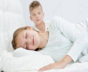92722667 brother and sleeping sister on the bed.jpg from sleep sister as