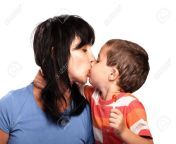 7850065 mother and little son kissing isolated on white.jpg from son kissing mom lips