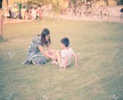 85470972 singlemom mother talking care of son after an accident in the park.jpg from mother and son accidental