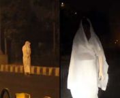 indiatvce4e4e white saree ghost delhi road.jpg from and sari video