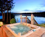 homeguide luxury hot tub installation on deck with lakefront views ouudmc.jpg from hot much