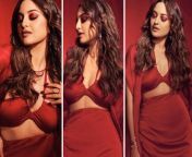 sonakshi sinha sets the temperature soaring in boujis red co ord set 4.jpg from sonakshi shinha sexy video fukigfghanistan sex