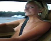 529705 topless in her car.jpg from public sex in the convertible car on a way to las vegas eva elfie