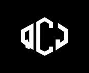 qcj letter logo design with polygon shape qcj polygon and cube shape logo design qcj hexagon logo template white and black colors qcj monogram business and real estate logo vector.jpg from qcj