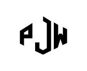 pjw letter logo design with polygon shape pjw polygon and cube shape logo design pjw hexagon logo template white and black colors pjw monogram business and real estate logo vector.jpg from pjwjp
