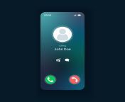 incoming call smartphone interface template mobile app page design layout calls management on mobile device screen respond to anonymous caller flat ui for application phone display vector.jpg from call phopho