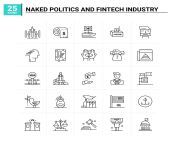 25 naked politics and fintech industry icon set background free vector.jpg from naked politics
