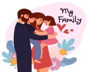 illustration of a happy family mother father daughter son holding hands and hugging complete prosperous family vector.jpg from daughter father and mom son sex