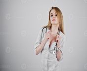 blonde sexy doctor nurse with stethoscope isolated on white background photo.jpg from doctor and naras sexexy 9mb vediousl krun sex video