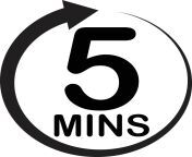 five minutes icon on white background 5 minutes sign every 5 minutes sign flat style vector.jpg from 5min s