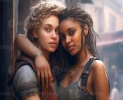 two young lesbians gently embrace each other married lesbian couple generative ai photo.jpg from yong lesbians
